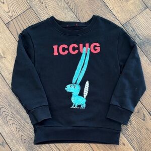 Gucci Black Sweatshirt with Red and Blue Graphic